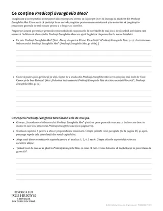 Ce conține Predicați Evanghelia Mea?