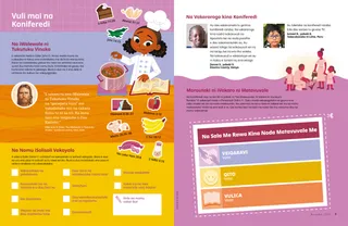 Page PDF with illustration of girl making jambalaya