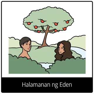 simbolo ng ebanghelyo para sa Halamanan ng Eden