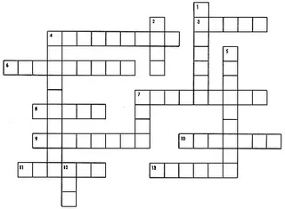 Crossword puzzle