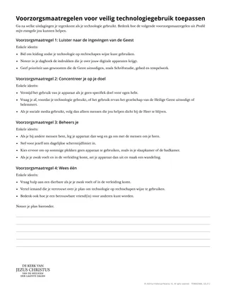 Voorzorgsmaatregelen voor veilig technologiegebruik toepassen