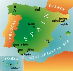 Map of Spain