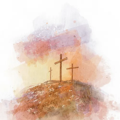 crosses on a hill