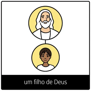 Símbolo do evangelho um filho de Deus