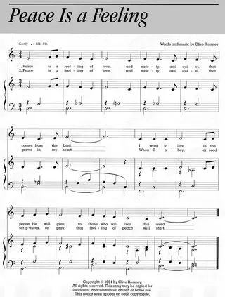 Music, Peace Is a Feeling