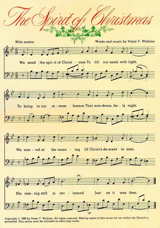 Music, The Spirit of Christmas