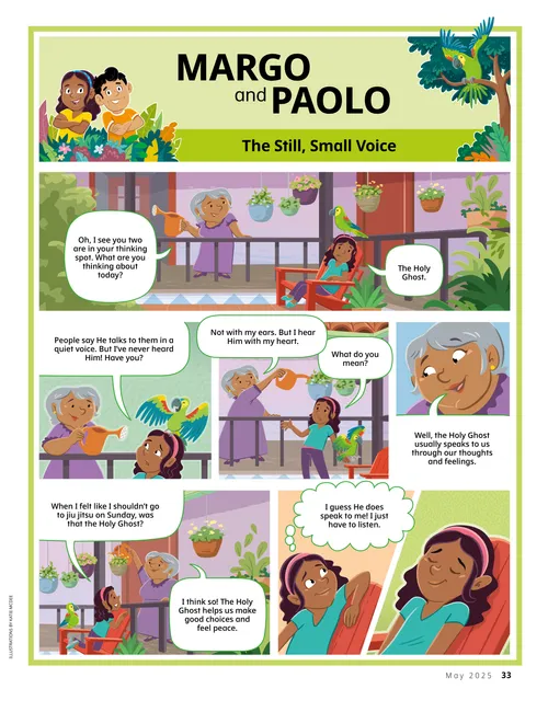 Page PDF of comic-style story