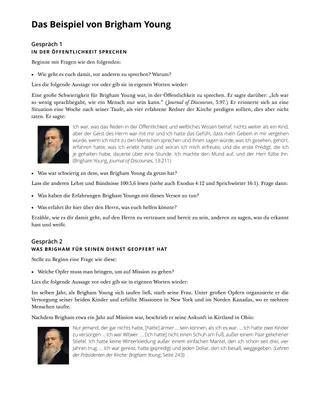 Das Beispiel von Brigham Young