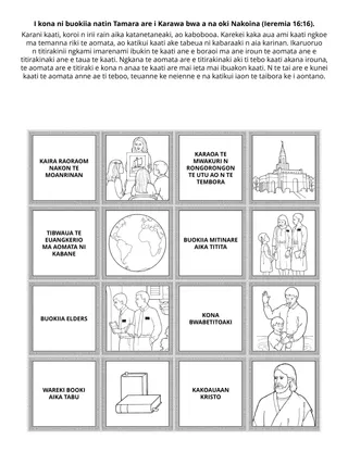 Te iteraniba ni waaki ni kakukurei ibukin te Moanrinan: I kona ni buokiia natin Tamara are i Karawa n oki nako Ina