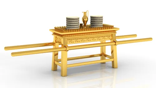 illustration of a golden table of shewbread