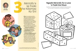 Peesi PDF mo ha ʻekitivitī valivali ʻo e ngaahi meʻaʻofa Kilisimasí