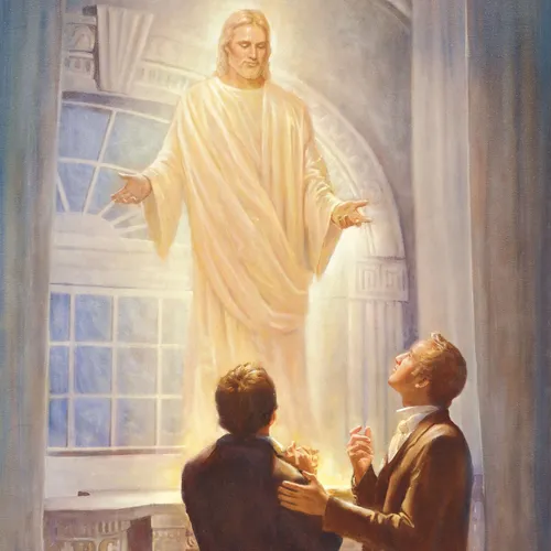 Jesus Christ visits Joseph Smith and Oliver Cowdery in the Kirtland Temple