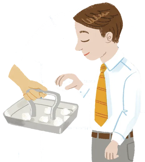 Boy taking the sacrament