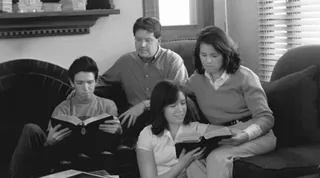 Hold fast to the iron rod.