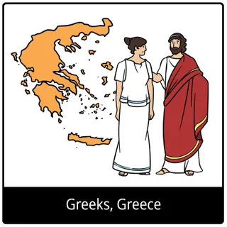 Greeks, Greece gospel symbol