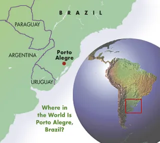map of part of South America