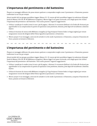Scheda L’importanza del pentimento e del battesimo