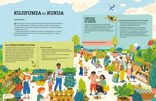 Ukurasa wa PDF ukiwa na kielelezo cha watu kwenye soko la mimea