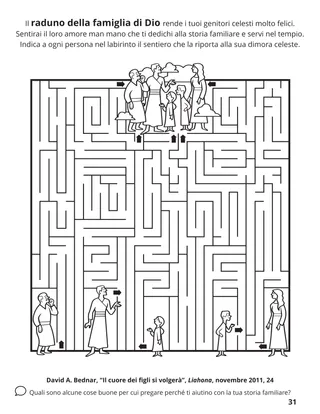 pagina 31 del libro da colorare Radunare la famiglia di Dio 