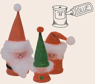 Spool Santa Ornament