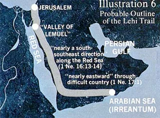 Probable Outline of the Lehi Trail