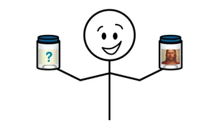 Line are of a Person having questions and concerns