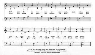 Music, Thank You, Nephi