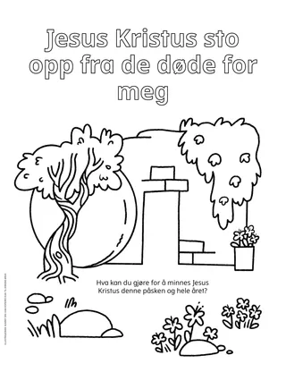 PDF-fargeleggingsside av Frelserens tomme grav