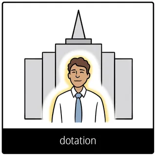 Pictogramme de l’Évangile pour « Dotation »