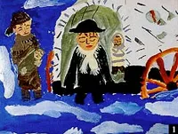 Pioneers Crossing the River