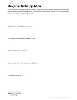 Mokymas Gelbėtojo būdu