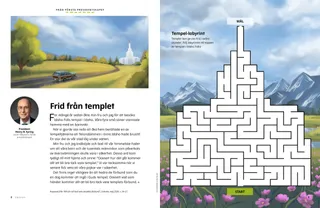 Labyrint formad som ett tempel