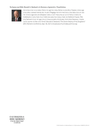 Faaloloto Lou Malamalama i le Tautoga ma le Feagaiga o le Perisitua