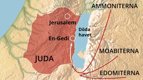 karta över Juda