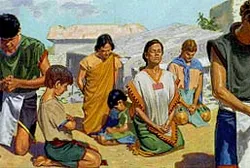 The Nephites kneel