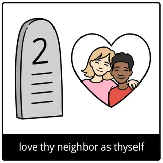 love thy neighbor as thyself gospel symbol