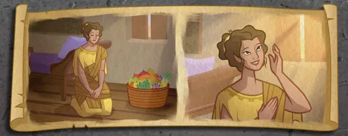 The Church member praying and receiving inspiration.