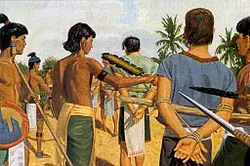 Wicked Lamanites kill all believing Nephites