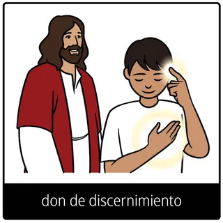 símbolo del Evangelio de don de discernimiento