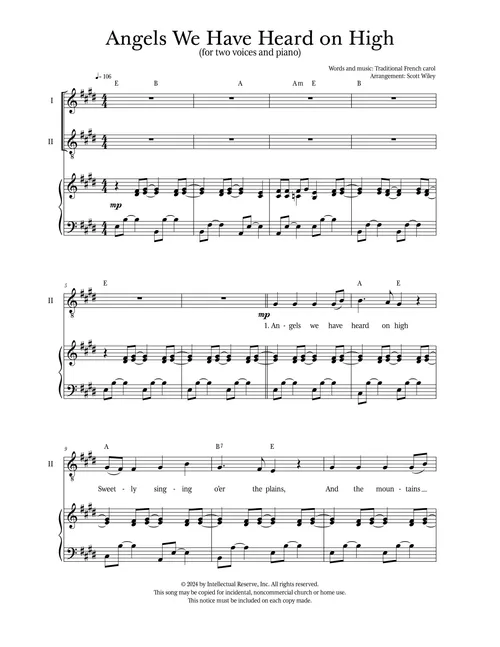 sheet music