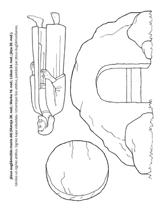 Sākumskolas radošā lappusīte: Jēzus augšāmcēlās manā labā