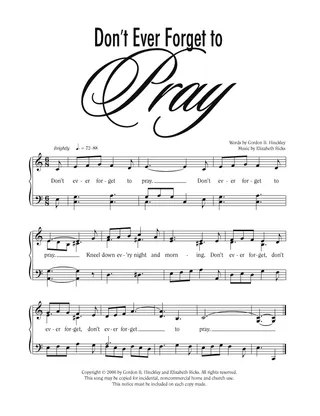 Music, Don’t Ever Forget to Pray