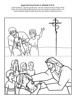 Verkefnasíða Barnafélagsins: Ég get litið til Jesú Krists