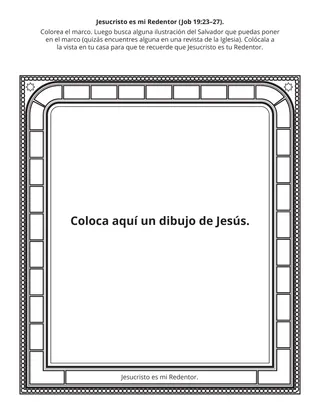 Hoja de actividades de la Primaria: Jesucristo es mi Redentor
