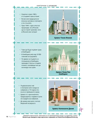 Картички с храмове в PDF формат