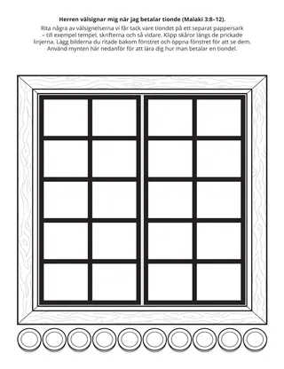 Primärs aktivitetssida: Herren välsignar mig när jag betalar tionde