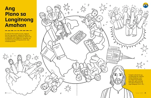 Koloranan nga PDF nga pahina mahitungod sa plano sa Langitnong Amahan