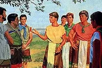 The young men begin preaching the truth