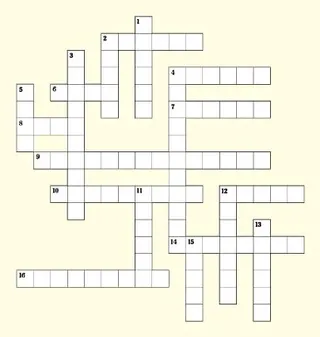 Crossword puzzle