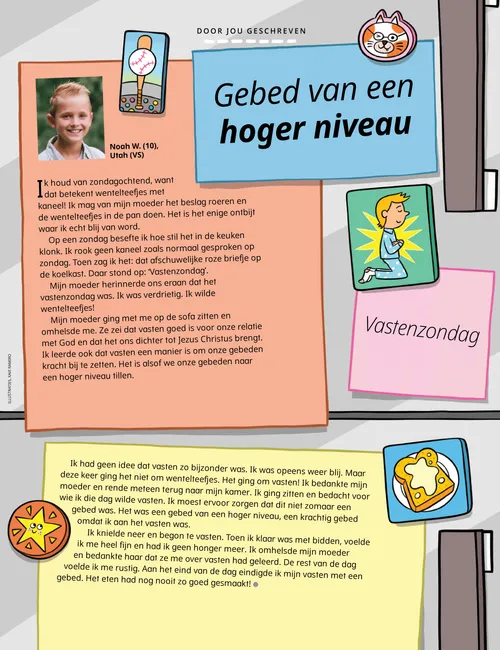 Pdf met een illustratie van een koelkast met magneten erop